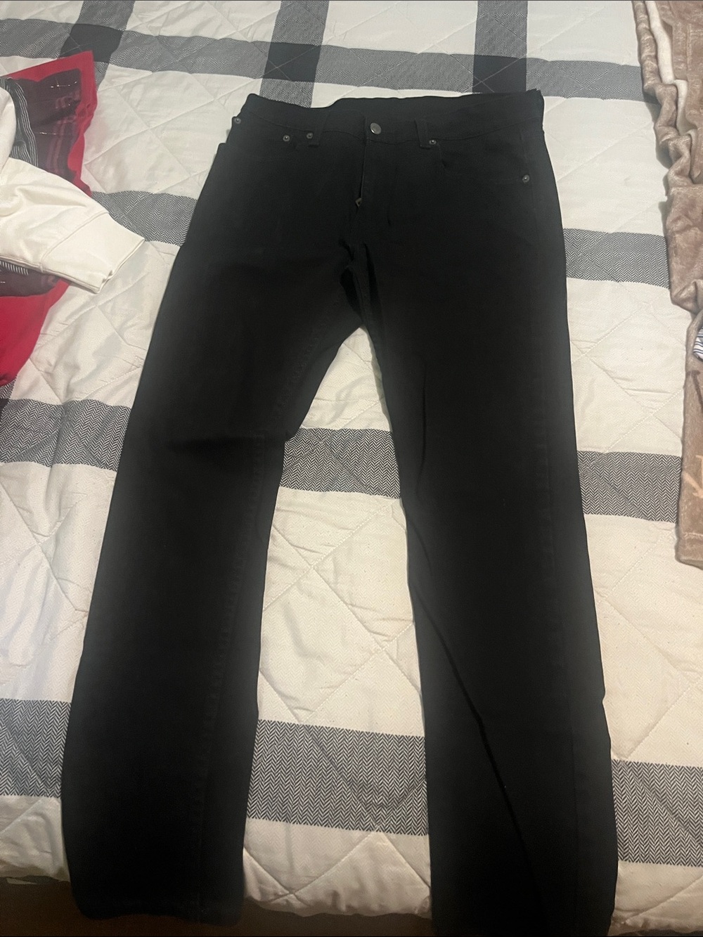 Levi's Men's Black Straight Jeans
